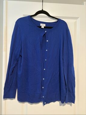 Women’s Old Navy Cobalt Blue Button-Front Cardigan size 1X Plus